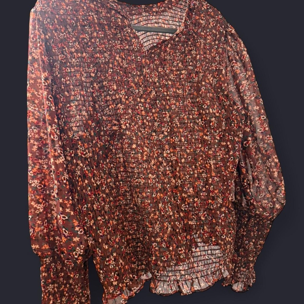 Terra & Sky Multicolor Floral Top